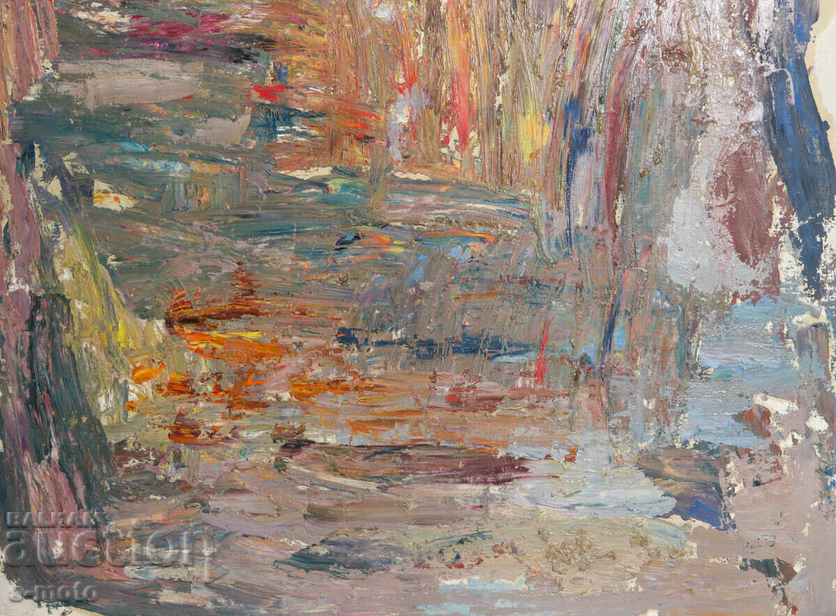 Oil painting abstract composition - 6