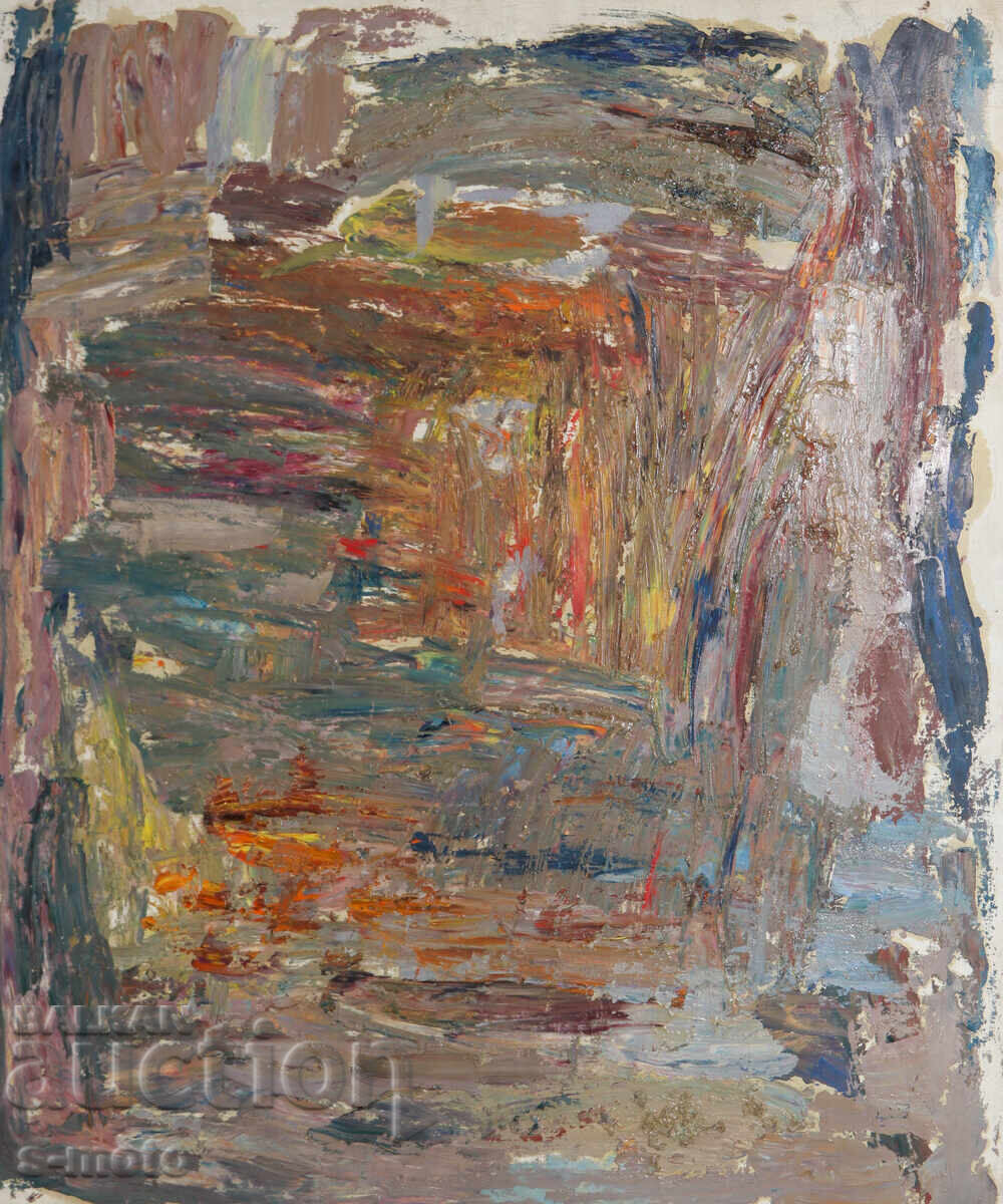 Oil painting abstract composition