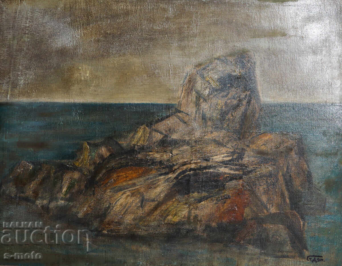 Stoyan Domuschiev (1935 - 2021) oil paintings, seascape