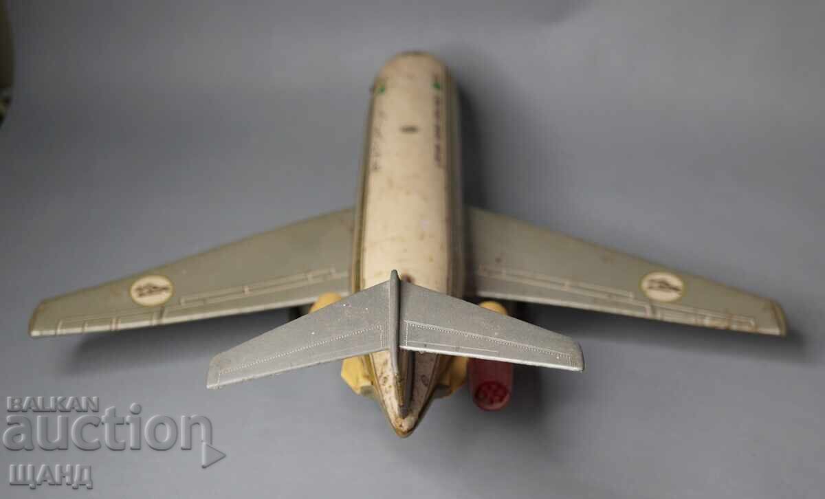 ΛΙΒΥΚΗ ΑΕΡΟΠΟΡΙΚΗ ΓΡΑΜΜΗ Παλιό Ιαπωνικό μεταλλικό παιχνίδι μοντέλο αεροπλάνου - 5