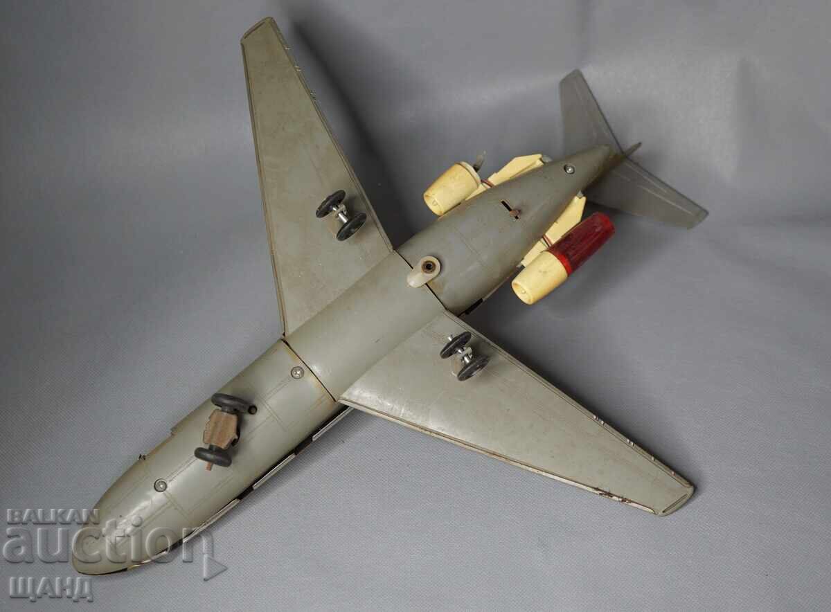 ΛΙΒΥΚΗ ΑΕΡΟΠΟΡΙΚΗ ΓΡΑΜΜΗ Παλιό Ιαπωνικό μεταλλικό παιχνίδι μοντέλο αεροπλάνου - 6