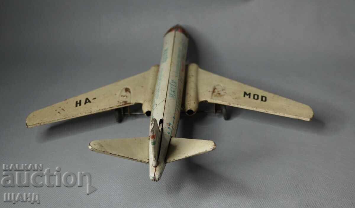 Παράδοση TU 104 MALEV Παλιό Ουγγρικό μεταλλικό παιχνίδι μοντέλο αεροπλάνου
