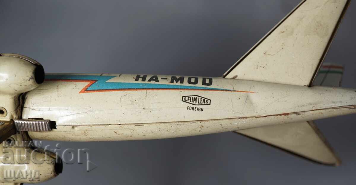 TU 104 MALEV Παλιό Ουγγρικό μεταλλικό παιχνίδι μοντέλο αεροπλάνου - 5