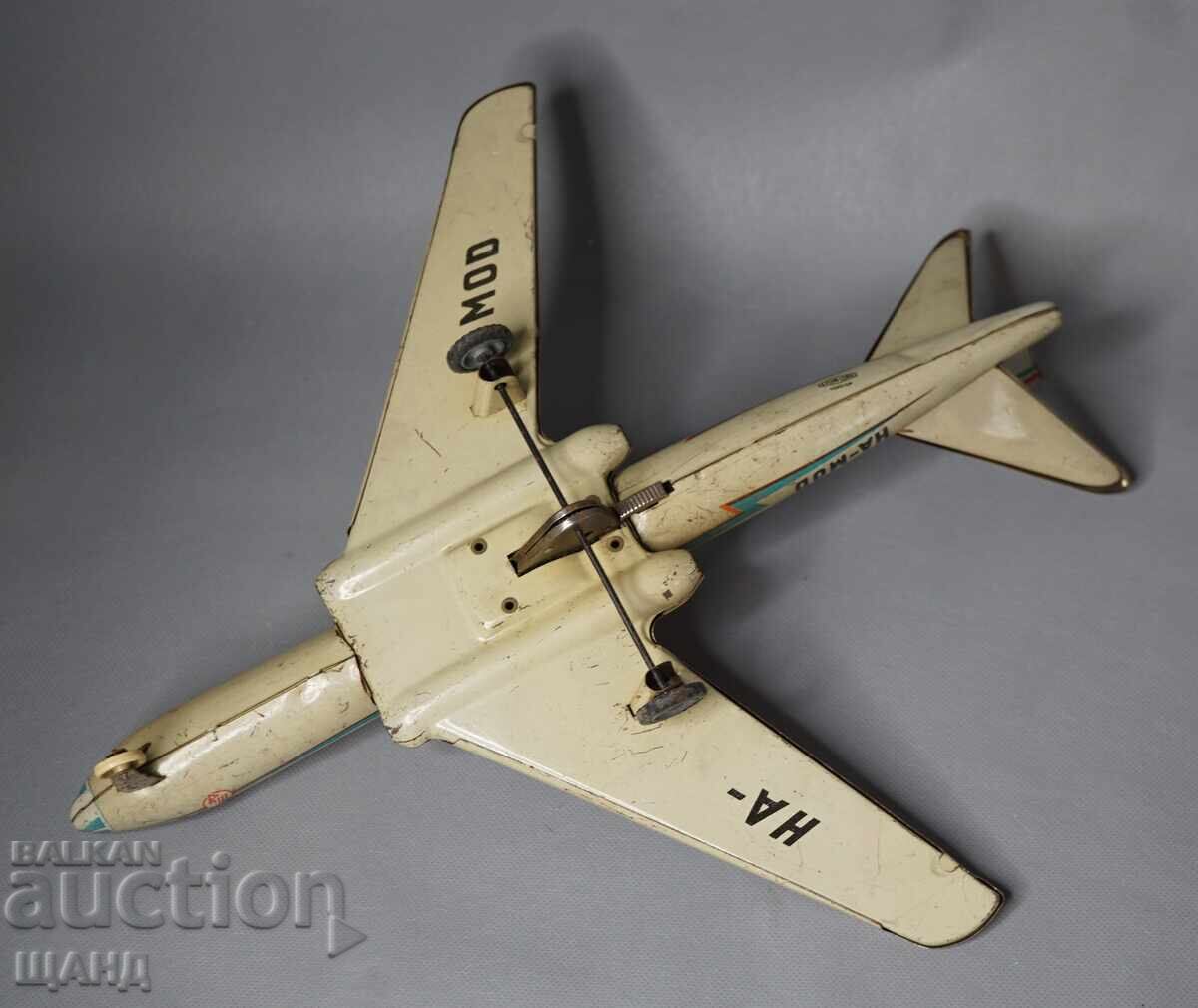 TU 104 MALEV Παλιό Ουγγρικό μεταλλικό παιχνίδι μοντέλο αεροπλάνου - 6