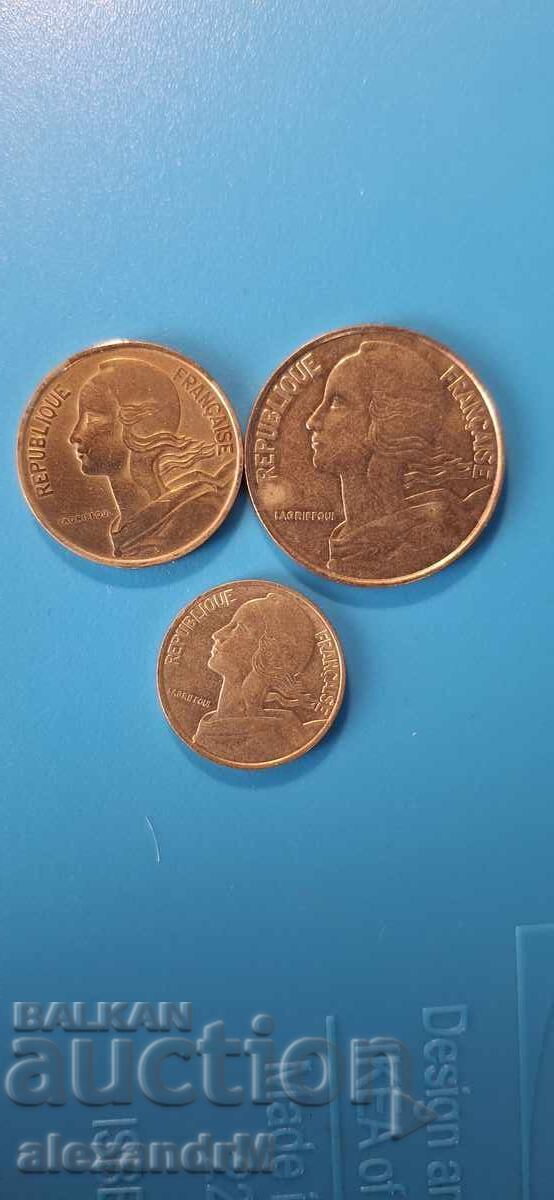 Γαλλία 5, 10, 20 λεπτά Πέμπτη Δημοκρατία με τιμή 1.00 BGN | € 0.51