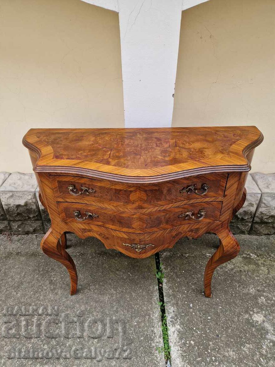 Auction  Beautiful Antique French Chest of Drawers, Solid Wood, Inlay
