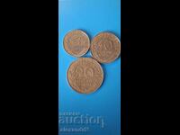 Franța 5, 10, 20 centime Republica a V-a