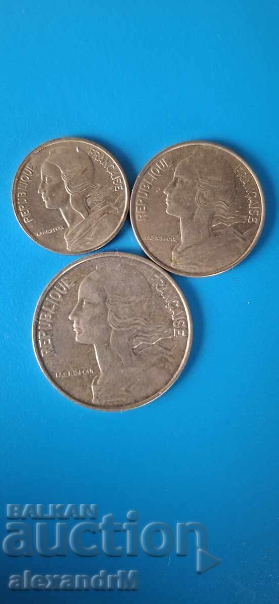 Γαλλία 5, 10, 20 λεπτά Πέμπτη Δημοκρατία με τιμή € 0.51 | 1.00 BGN