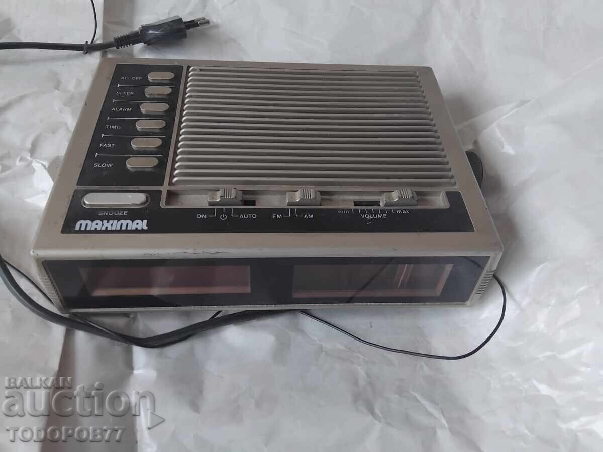Radio vechi cu ceas cu alarmă