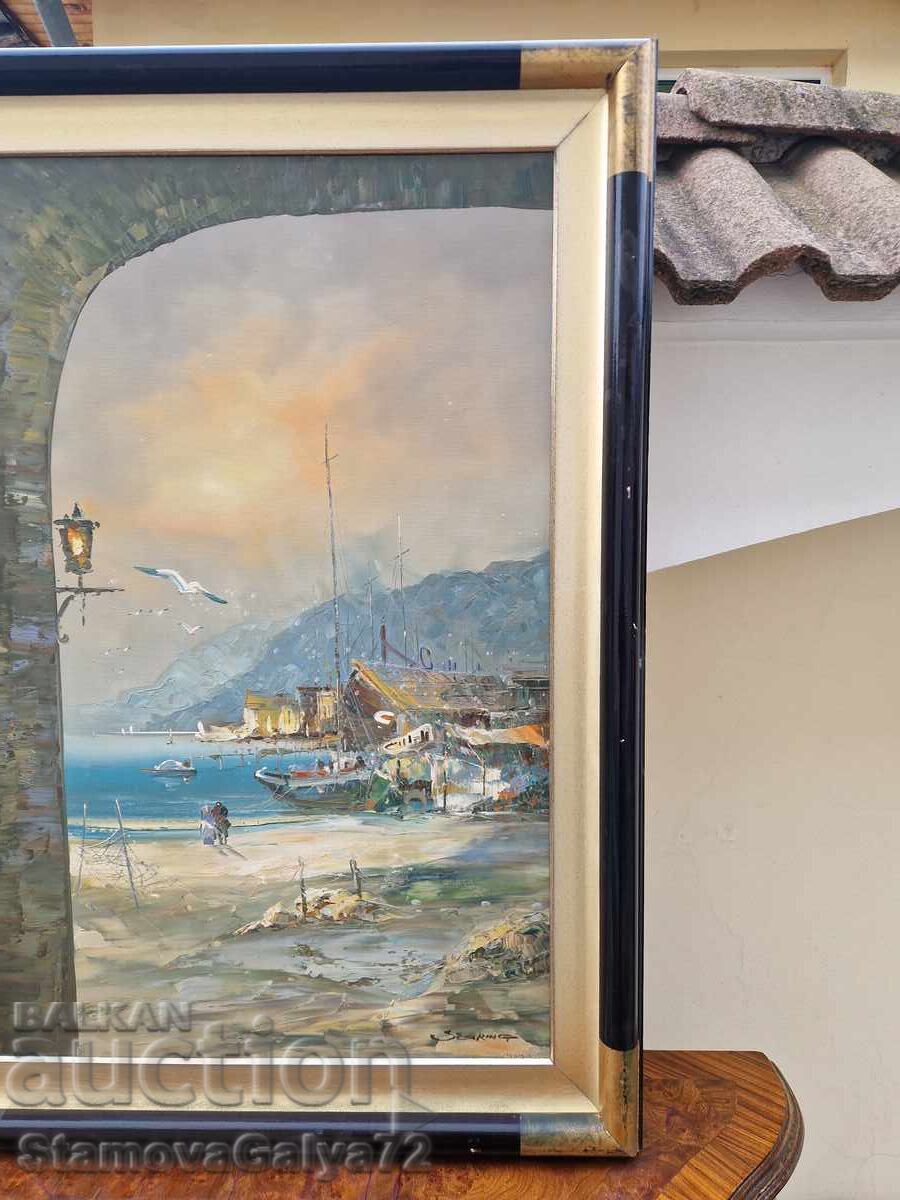 Delivery of Unique masterful original large painting oil on canvas