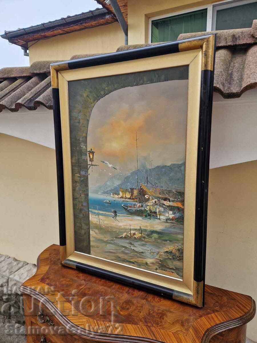 Tablou de maestru unic, original, mare, ulei pe pânză - 7