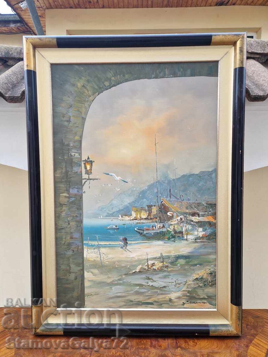 Unique masterful original large painting oil on canvas