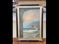 Unique masterful original large painting oil on canvas