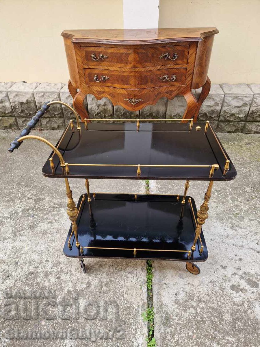Excellent antique Italian serving cart