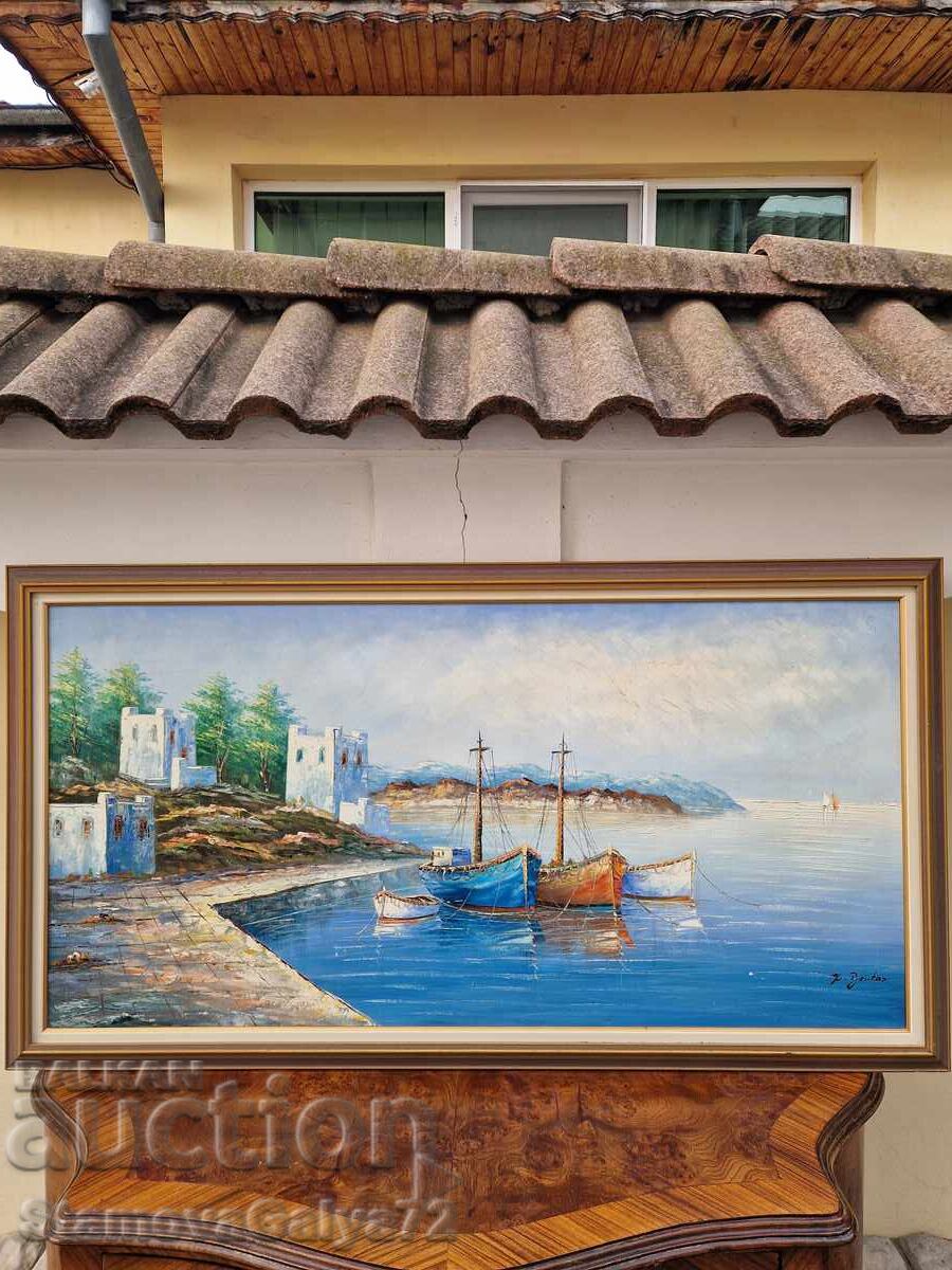 Εξαιρετική ζωγραφική με λάδι σε καμβά με τιμή 443.00 BGN | € 226.50