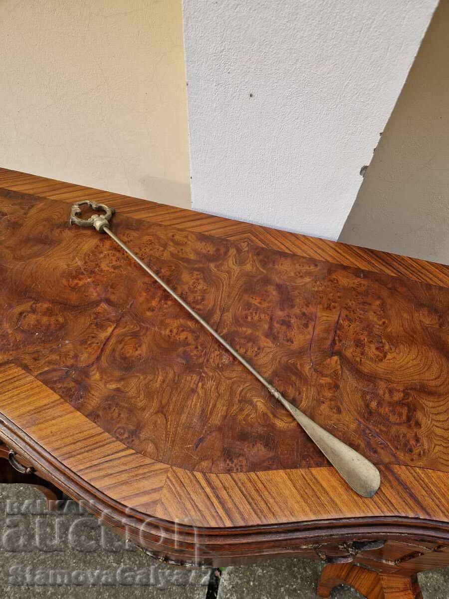 Large antique English bronze shoe rack Large antique English bronze shoe rack