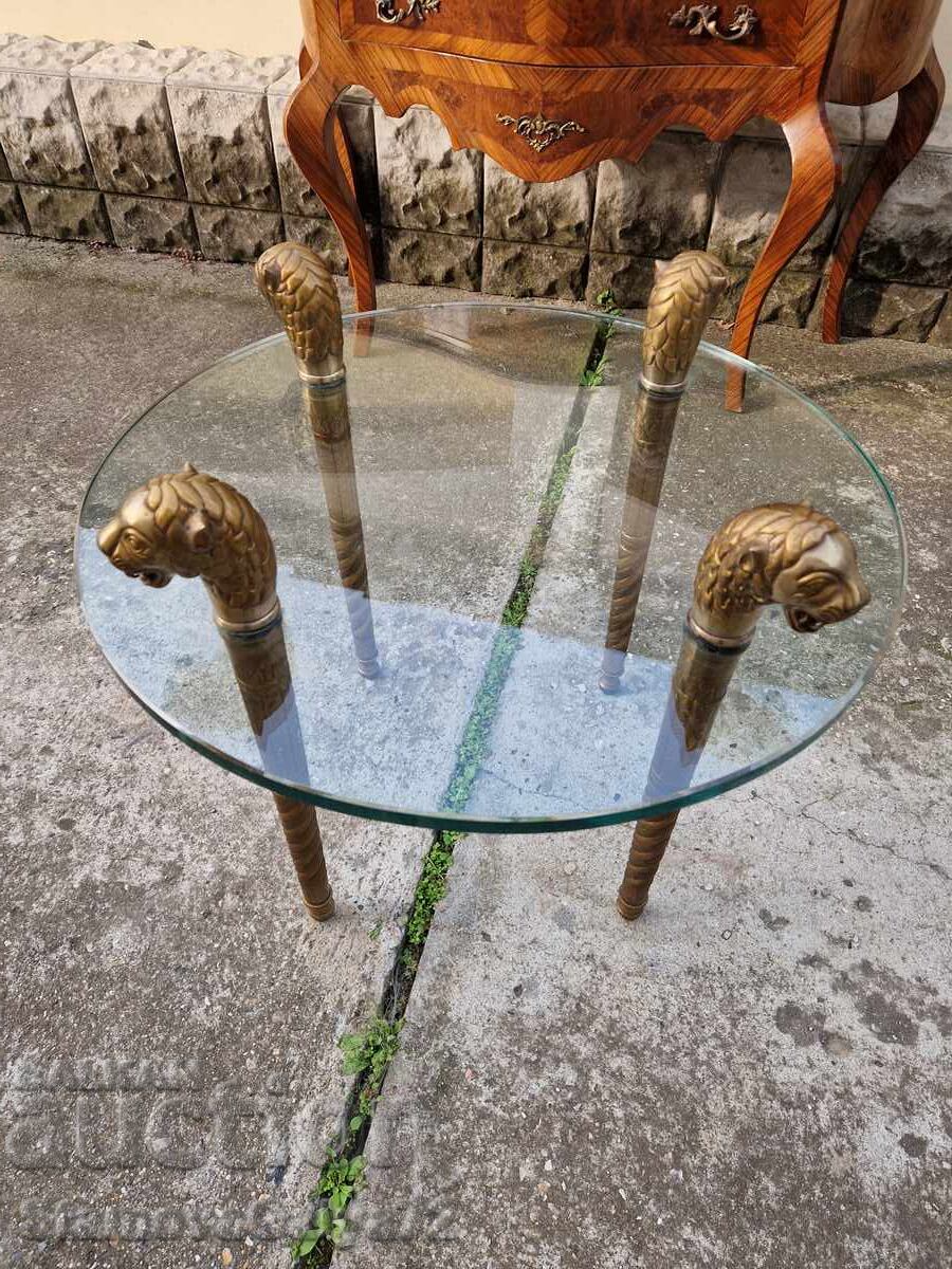 Unique Antique French Table Bronze Glass with price 579.00 BGN | € 296.04