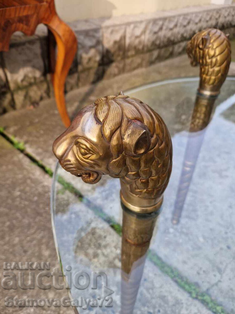 Unique Antique French Table Bronze Glass - 7