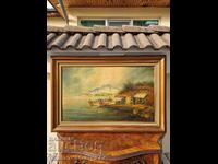 Unique, huge, master oil painting on canvas