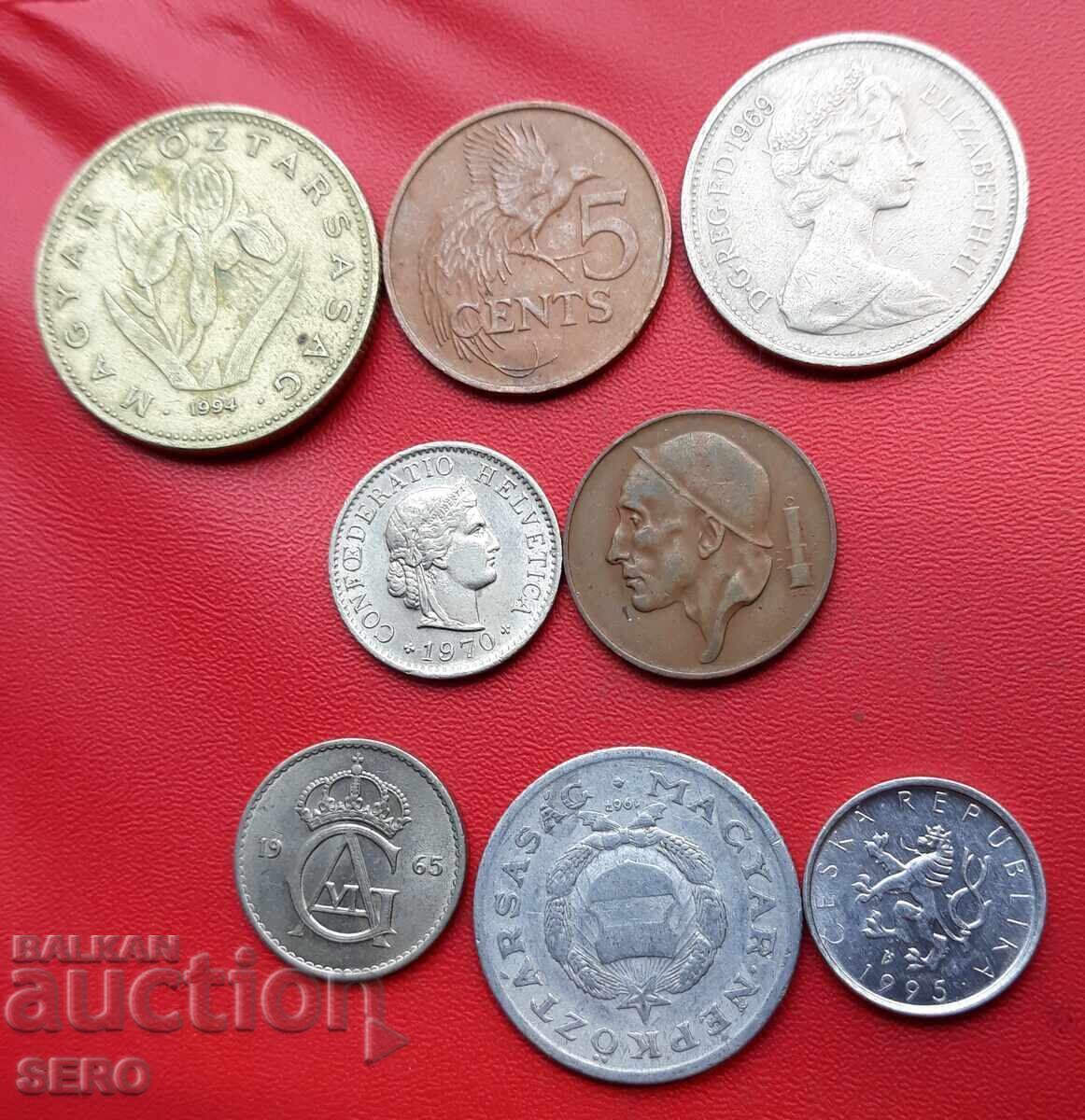 Mixed lot of 8 coins with price 0.80 BGN | € 0.41