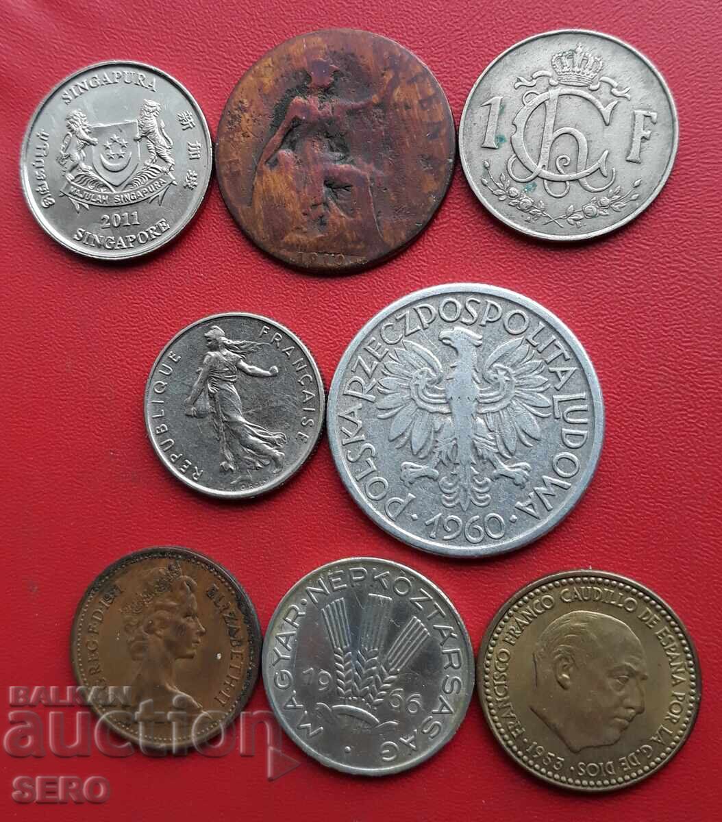 Μικτή παρτίδα 8 νομισμάτων με τιμή 1.01 BGN | € 0.52