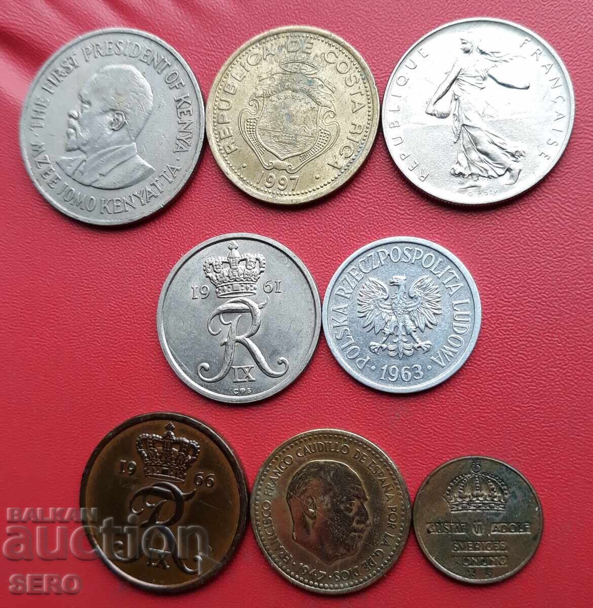 Mixed lot of 8 coins with price 1.00 BGN | € 0.51