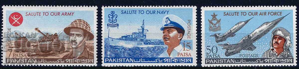 Πακιστάν 1965 - πλοία αεροπλάνα στρατός MNH Πακιστάν 1965 - πλοία αεροπλάνα στρατός MNH