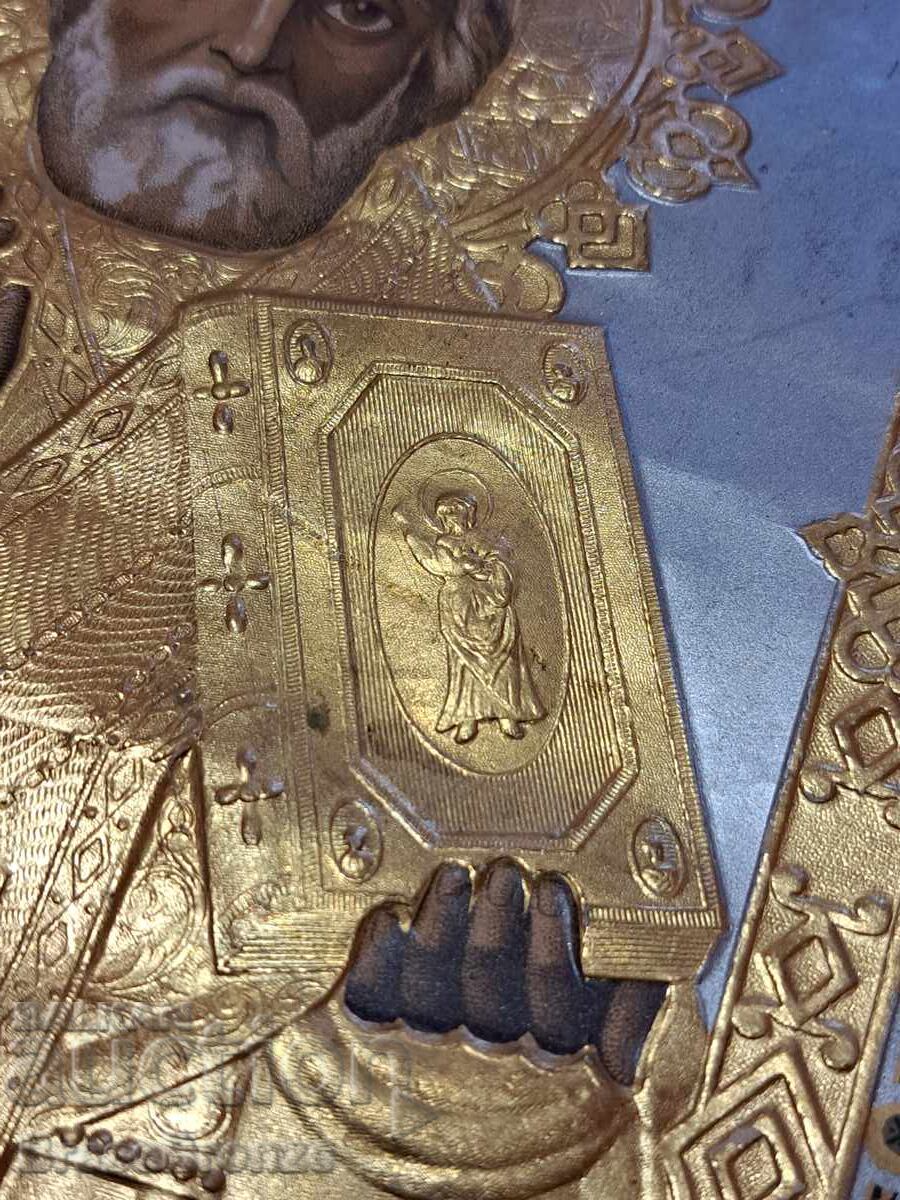 Delivery of Icon of St. Nicholas the Wonderworker 1897 Moscow Chromolithograph Delivery of Icon of St. Nicholas the Wonderworker 1897 Moscow Chromolithograph