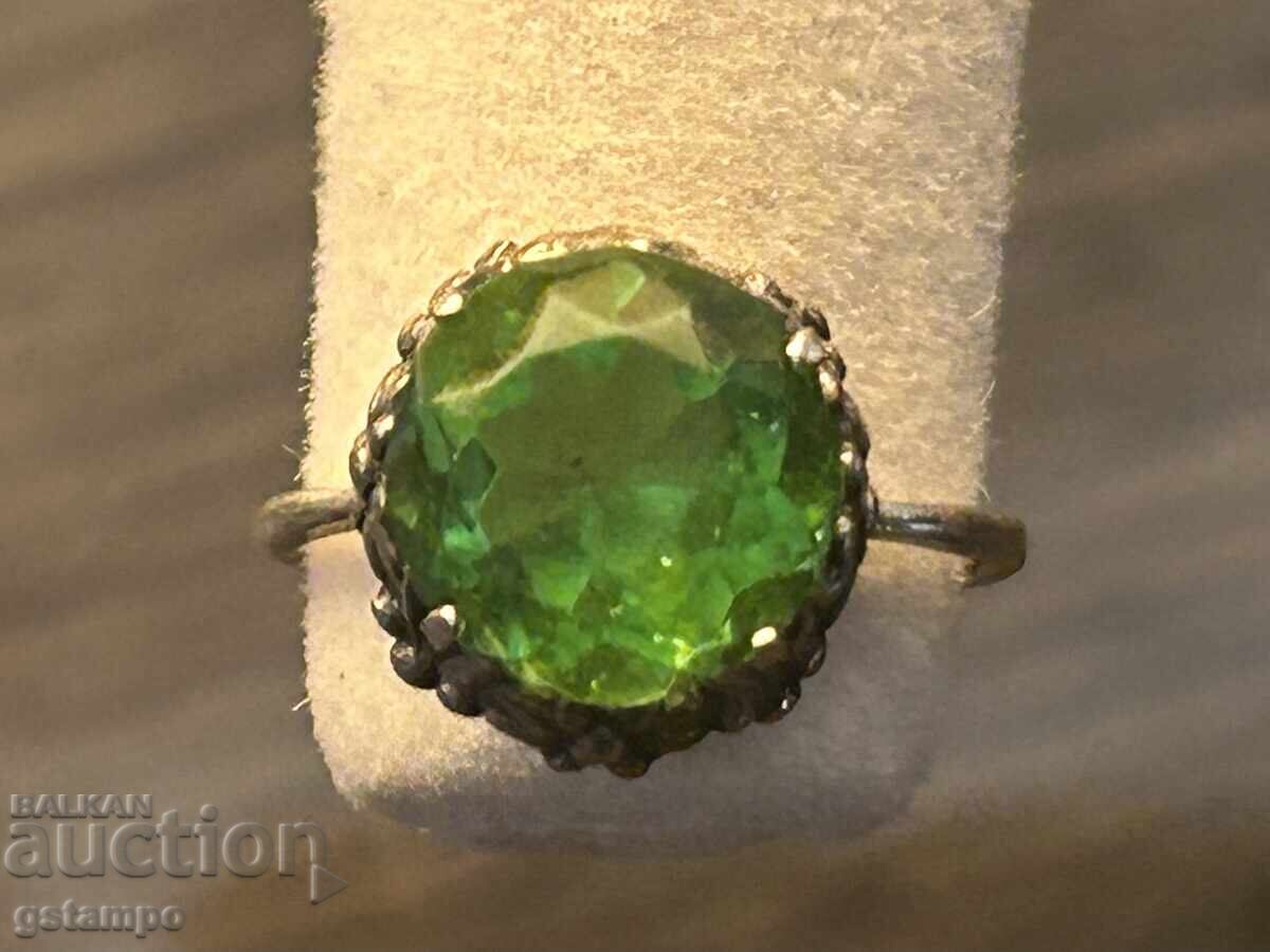 Auction  Antique Russian/Soviet Silver Ring with Gilding