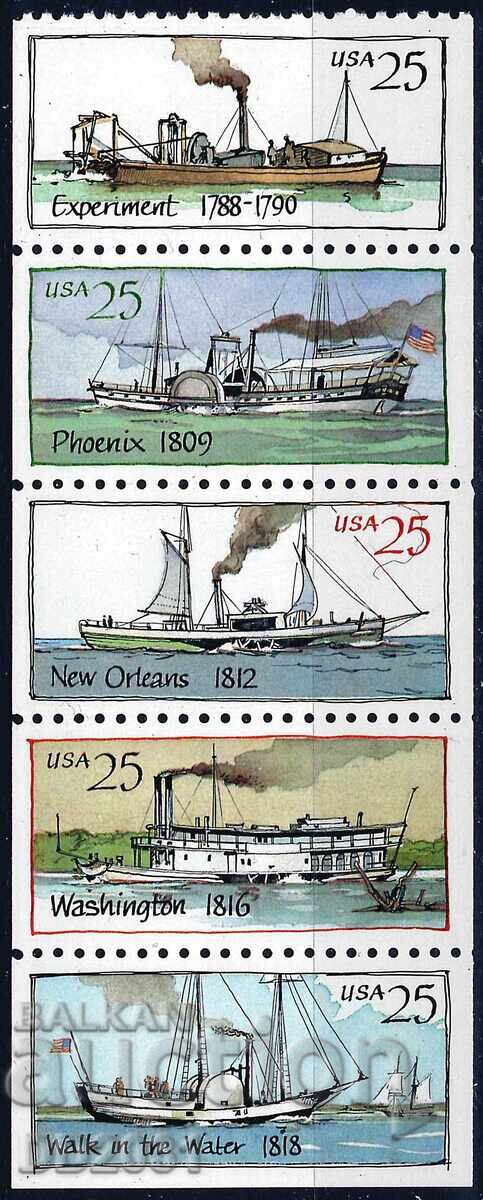 SUA 1989 - vapoare MNH SUA 1989 - vapoare MNH