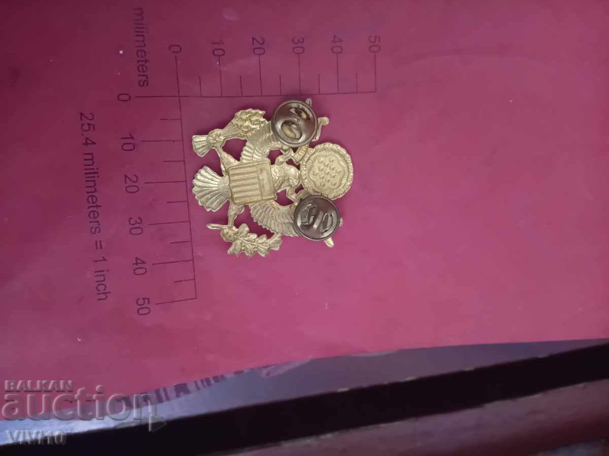 Στρατιωτικό σήμα καπέλου αξιωματικού, Αμερική με τιμή € 15.00 | 29.34 BGN