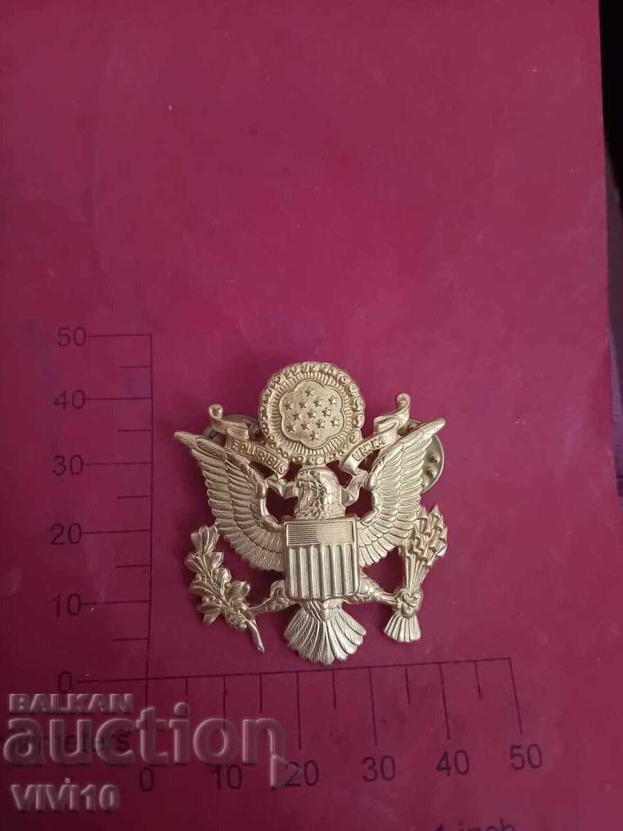 Στρατιωτικό σήμα καπέλου αξιωματικού, Αμερική