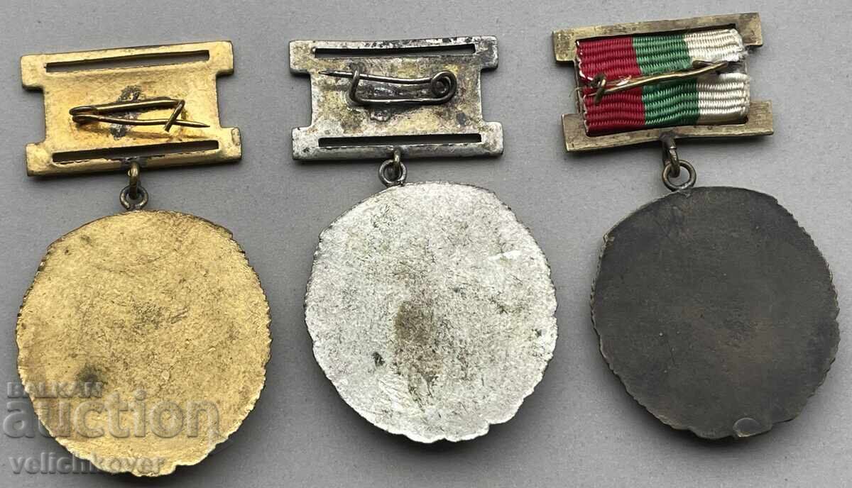 42284 Bulgaria 3 Hunting Medals Honored Hunter Wolfdog NLRS Hunting with price 200.00 BGN | € 102.26