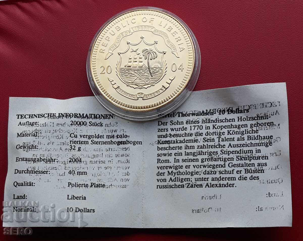 Либерия-10 долара 2004-Дания с цена 7.01 лв. | € 3.58