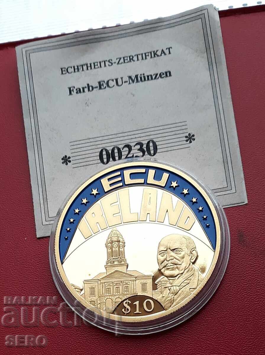 Либерия-10 долара 2002-Ирландия Либерия-10 долара 2002-Ирландия