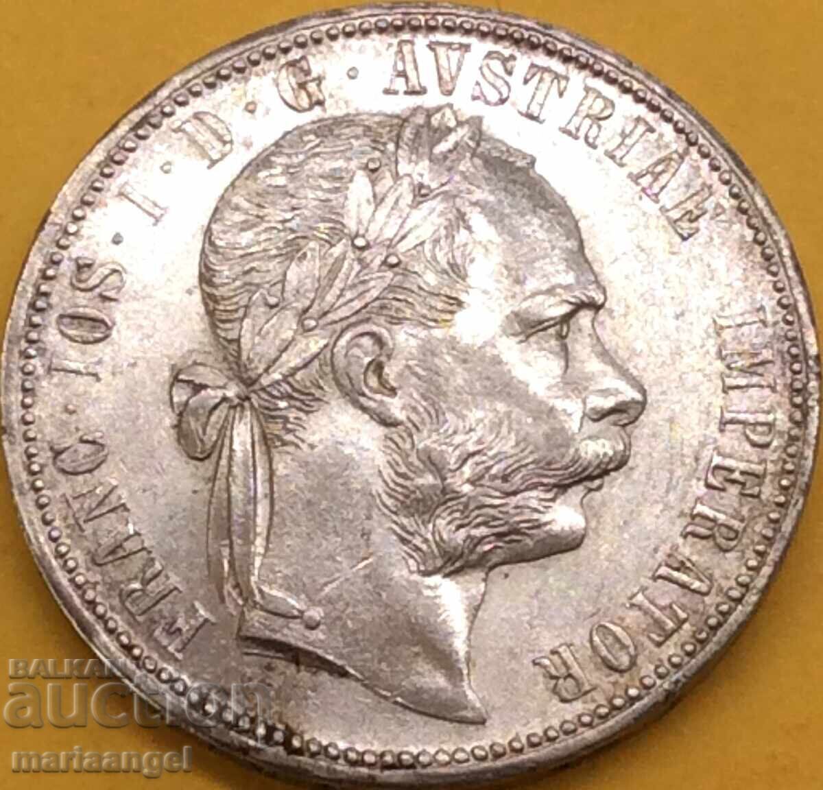 Австрия 1 флорин 1880 Франц Йозеф сребро - 5 Австрия 1 флорин 1880 Франц Йозеф сребро - 5