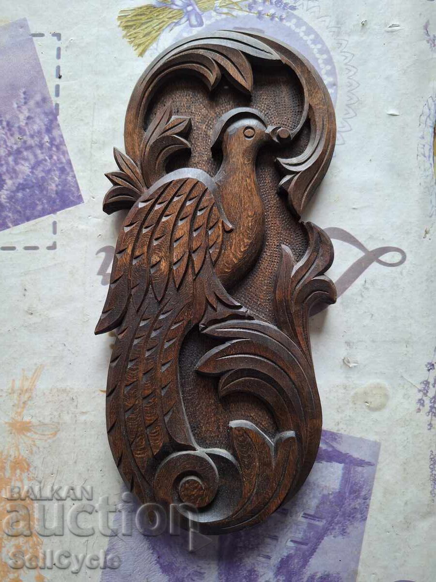 ✅ WOODEN WALL RELIEF - PEACOCK❗ ✅ WOODEN WALL RELIEF - PEACOCK❗