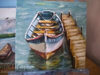 Маслена картина -Пейзаж - Лодка  - Антон Йорданов