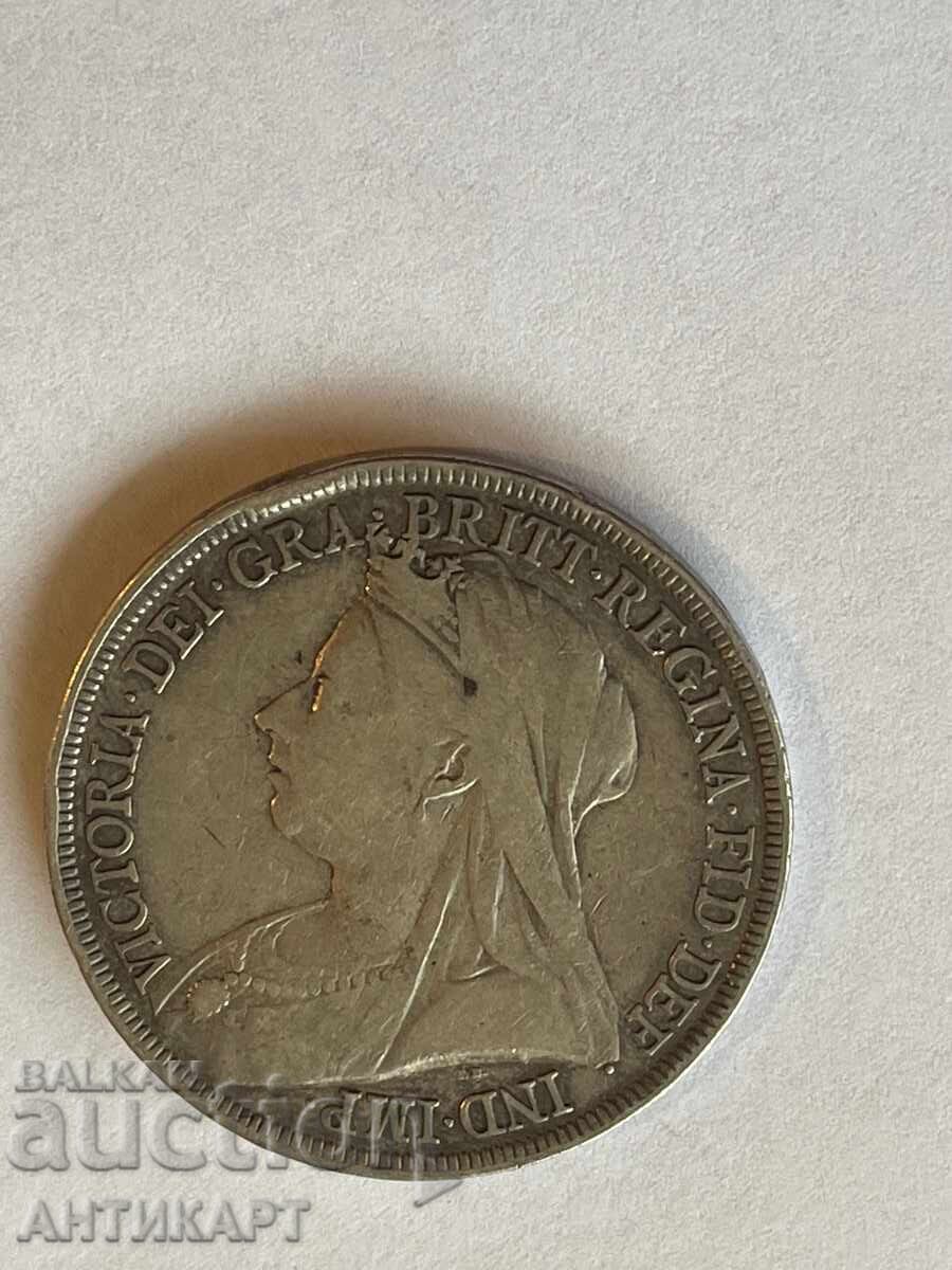 #2 England Victoria Silver Coin Crown 1896 Silver with price 109.00 BGN | € 55.73