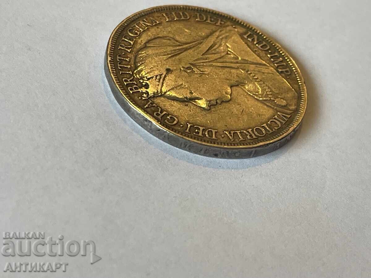 Auction  #2 England Victoria Silver Coin Crown 1896 Silver