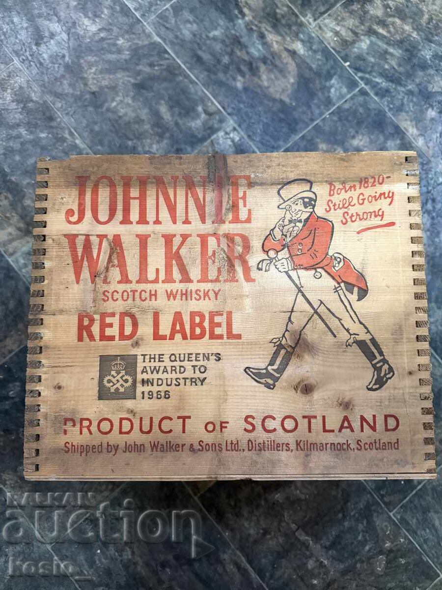 Delivery of Whiskey Johnnie Walker Korecom Crate