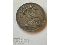 England George IV Silver Crown Coin 1821 Silver