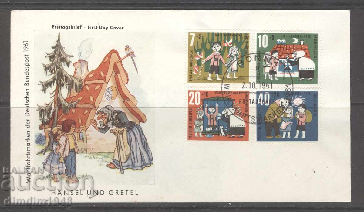 Γερμανία 1961 - Φάκελος πρώτης ημέρας-"Παιδικά παραμύθια", καθαρός Γερμανία 1961 - Φάκελος πρώτης ημέρας-"Παιδικά παραμύθια", καθαρός