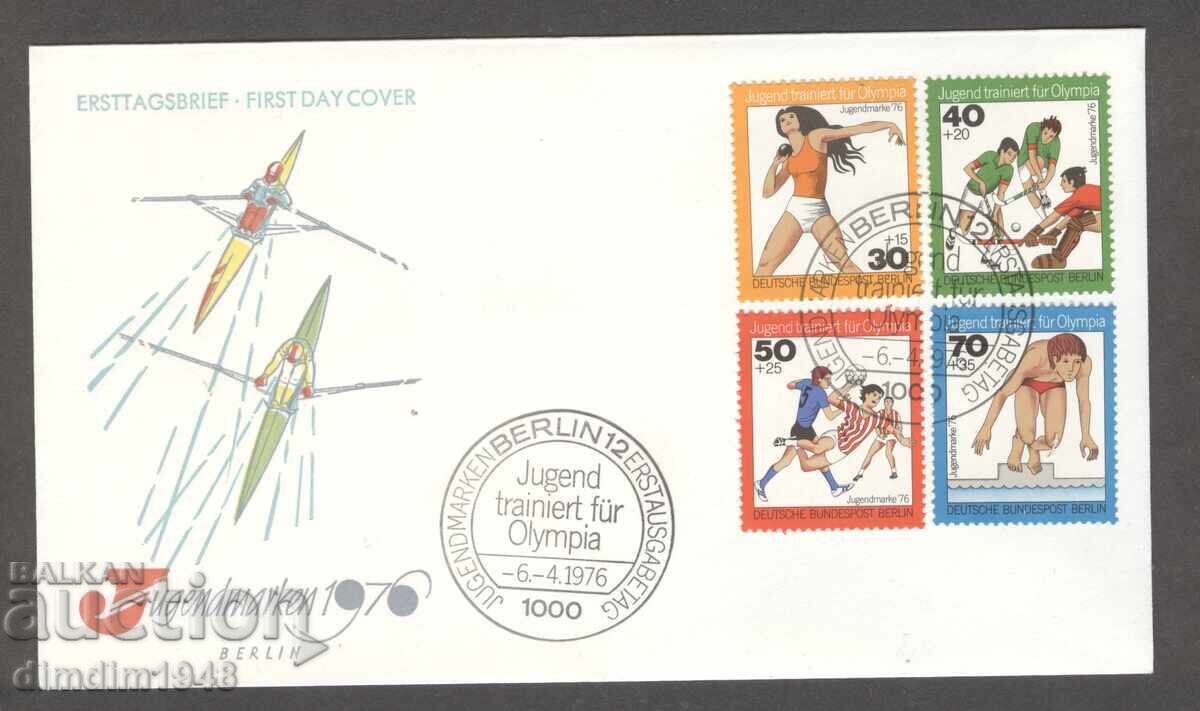 Germany 1976 - "Berlin", first day cover - "Sport", mint