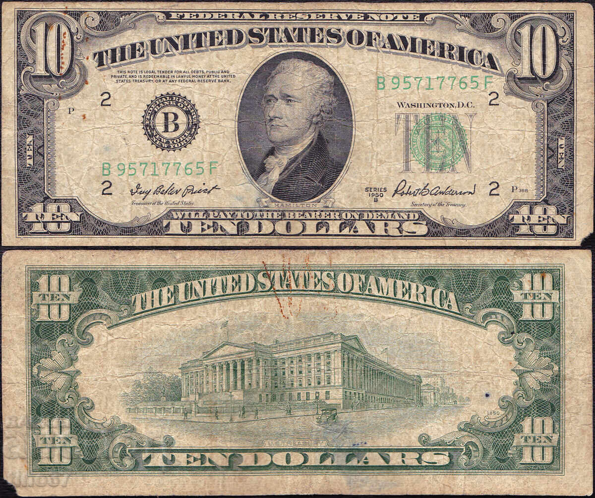 tino37- ΗΠΑ /USA/- 10 ΔΟΛΑΡΙΑ - 1950