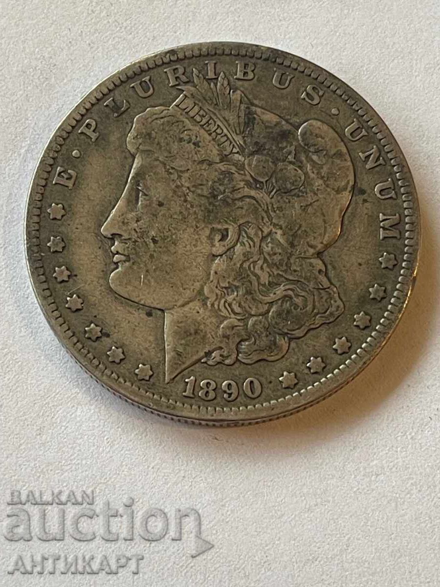 USA Rare Silver Coin 1 Dollar 1890 Silver Original