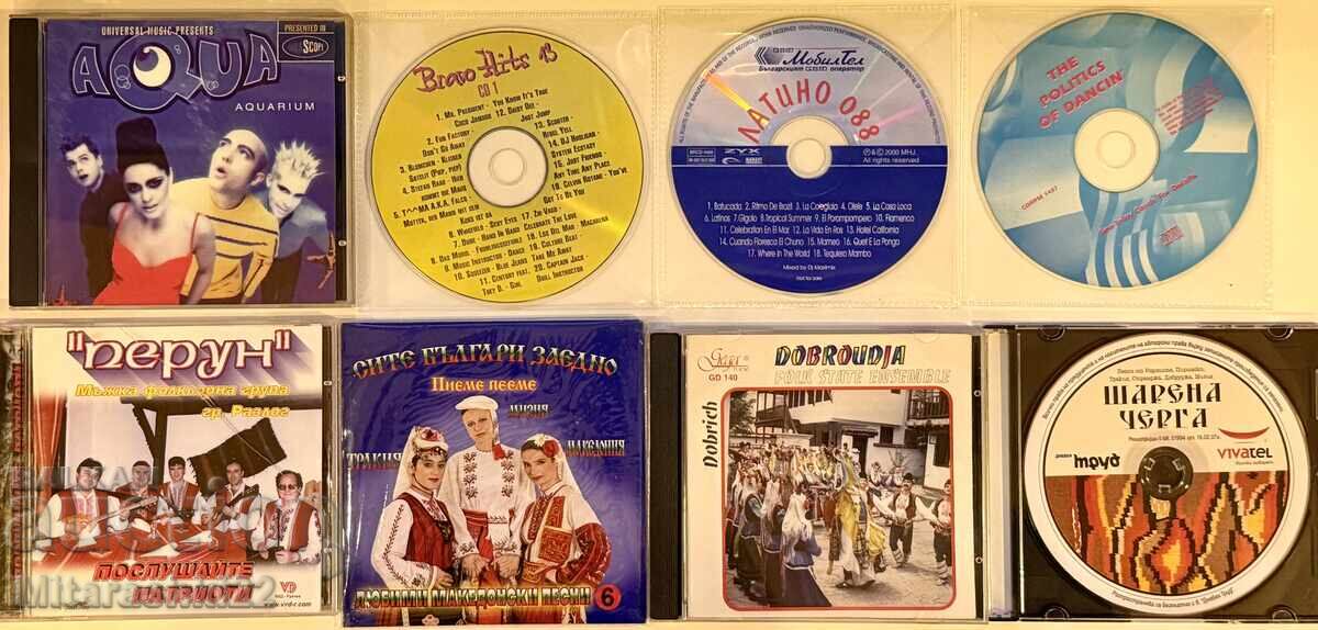 DISCS, CD-s WITH MUSIC MP3/CD - 8PCS
