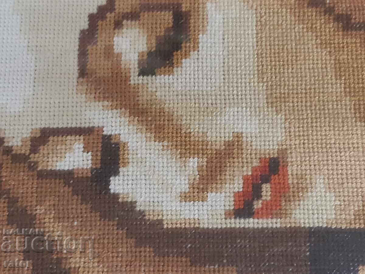 Аукцион Стар ръчно шит гоблен ПЛАЧЕЩАТА МАДОНА