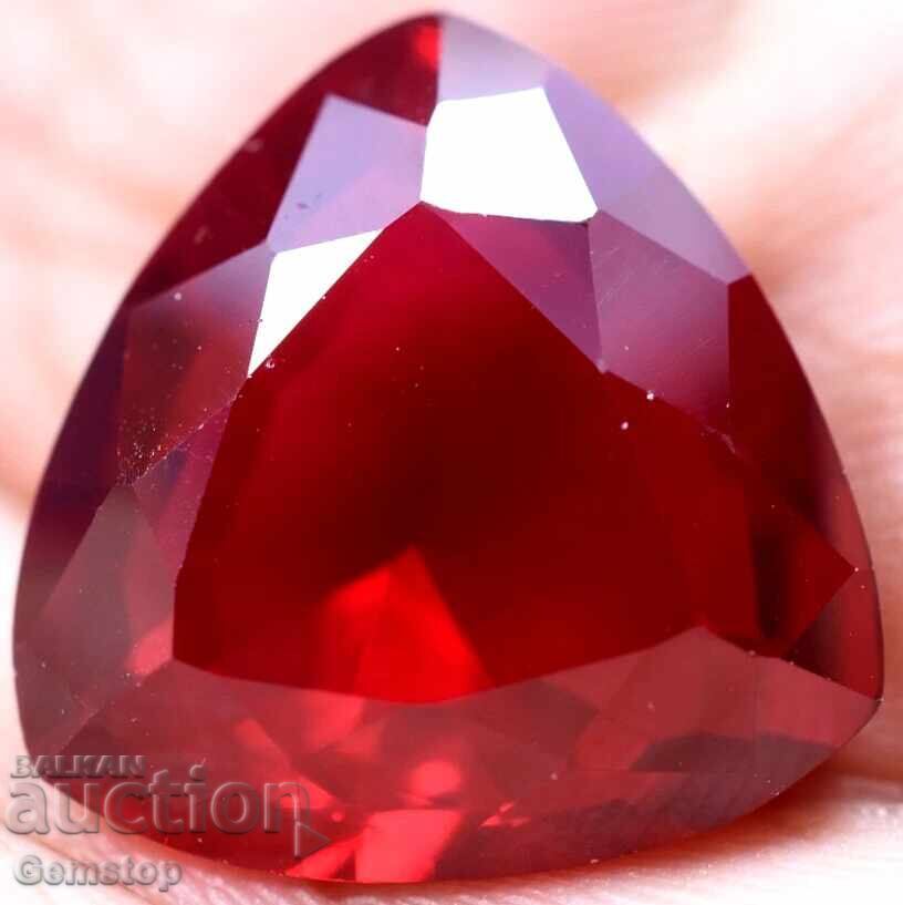 Auction  BZC! 25.45 ct Natural Ruby Trillion Cert. GGL from 1st!