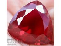 BZC! 25.45 ct Natural Ruby Trillion Cert. GGL from 1st!